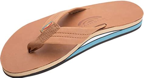 Rainbow Sandals Men's Premier Leather Double Layer with Arch Wide Stra