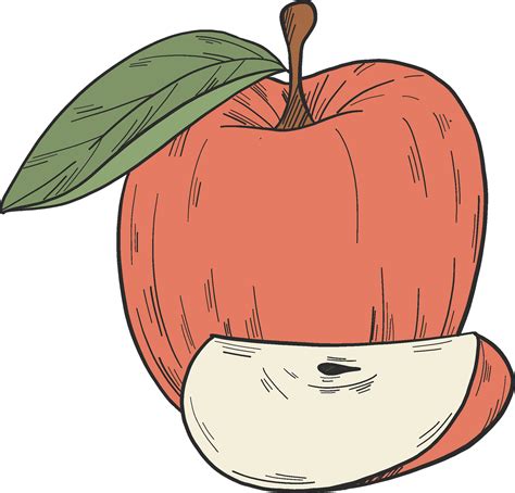 Apple Slices Clipart