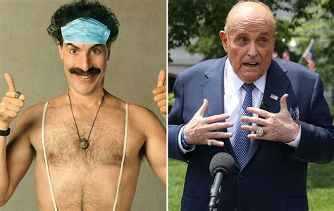 Rudy Giuliani Borat Movie Clip : Giuliani Caught In Hotel Bedroom Scene ...