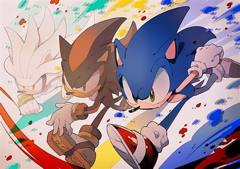 Sonic, Shadow, & Silver | Shadow the hedgehog, Dibujos kawaii, Sonic the hedgehog