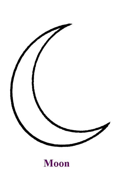 the moon is drawn in black and white with purple lettering on it's side