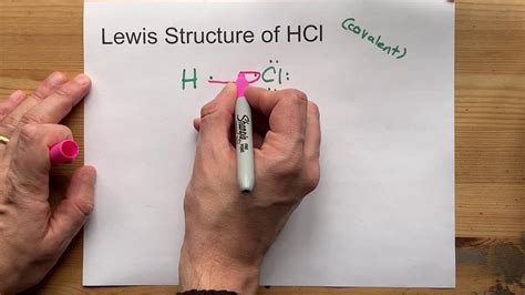 Draw the Lewis Structure of HCl (hydrogen chloride) - YouTube