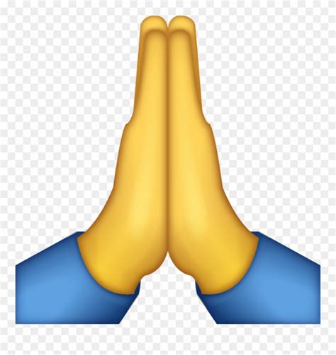 Download Emoji Sticker - Praying Hands Emoji Png Clipart (#3739848 ...