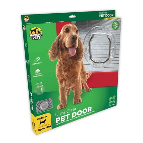 Hakuna Pets Medium Ultra Clear Pet Door | Pet door, Pets, Your pet