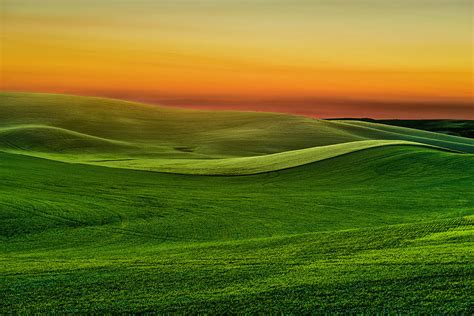 Sunset Near Moscow Idaho-palouse Series by Larry Gerbrandt