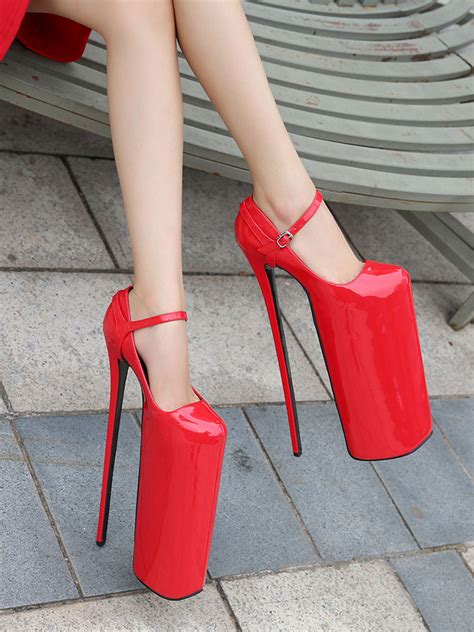 Women Sexy Shoes Black Platform Sky High Heels - Milanoo.com