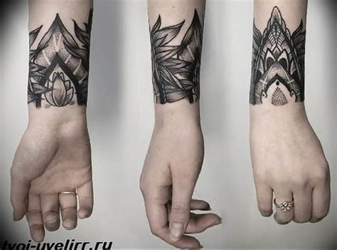 The meaning of a bracelet tattoo: features of the picture, photo ...