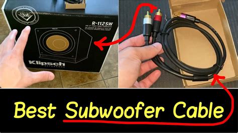 Best Subwoofer RCA Cable for 5.2 Home Theater System | 2x Klipsch 12 ...