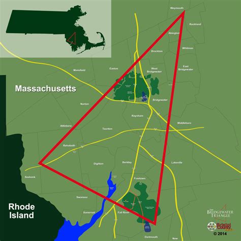 The Geography of the Bridgewater Triangle | The Bridgewater Triangle