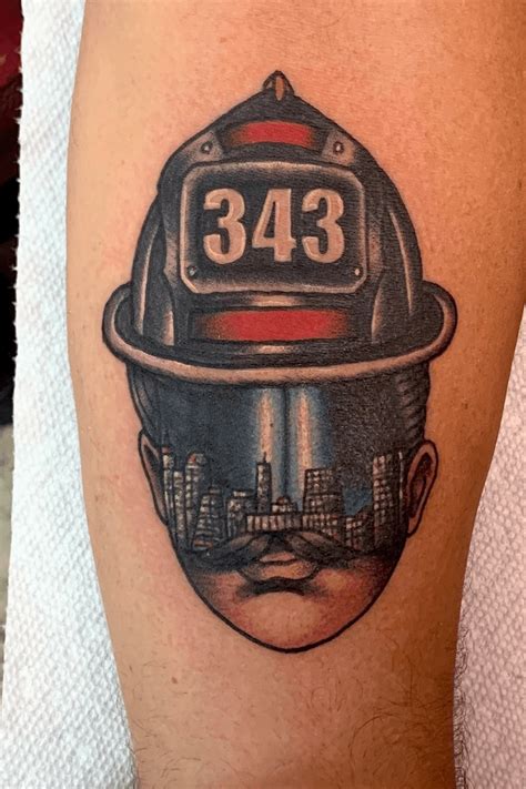 Firefighter Helmet Tattoos