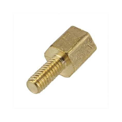 Brass Spacers M2.5x8mm Male / Female (x10) - Audiophonics