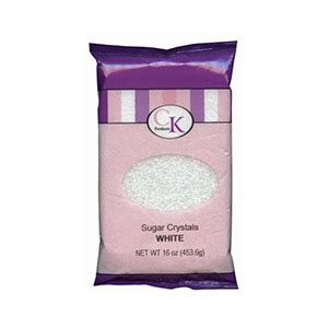 CK Products 16 Oz White Sugar Crystals 78-310W Colored Sugar - BakeDeco.Com