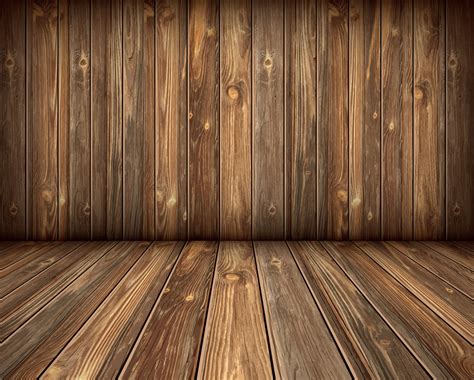 Wood Floor And Wall Background