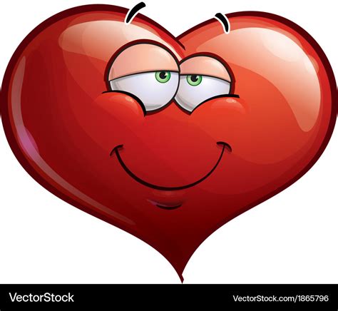 Heart faces in love Royalty Free Vector Image - VectorStock