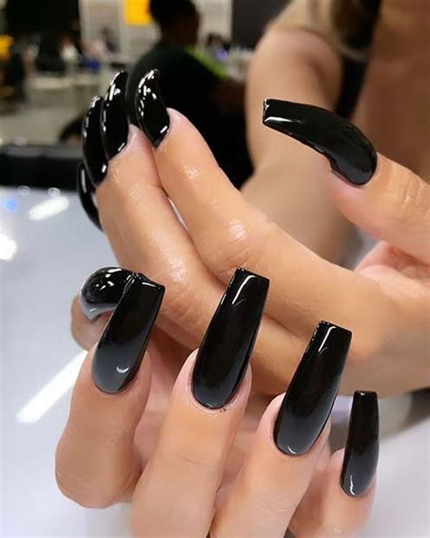 23 Black Acrylic Nails You Need to Try Immediately - StayGlam