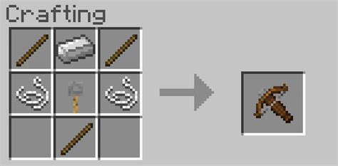 Crossbow crafting recipe turn on "experimental gameplay" to craft one : Minecraft