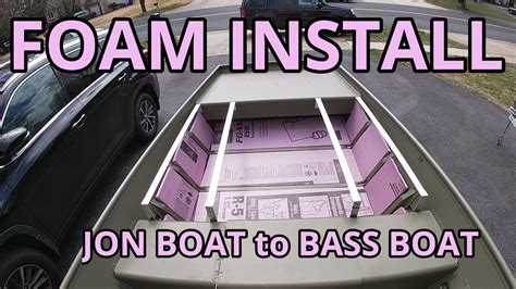 How to Foam Your Jon Boat {Jon Boat to Bass Boat Conversion} Lowe 1448 Jon Boat - YouTube