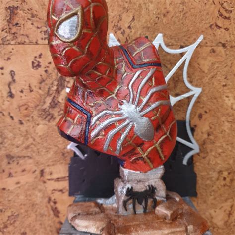 3D Print of Spider-Man bust by tonyg007