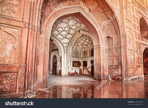 Architecture Carved Arches Red Fort Old Stock Photo 150391634 ...