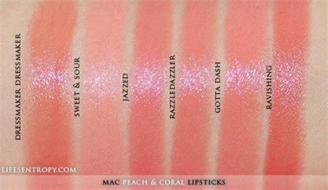 MAC Peach & Coral Lipstick Collection Swatches – Glam Radar - GlamRadar | Coral lipstick, Peach ...