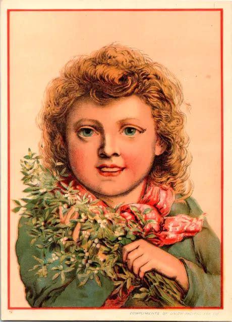 UNION PACIFIC TEA Company Curly Blonde Girl Blue Eyes Victorian Trade Card $18.74 - PicClick