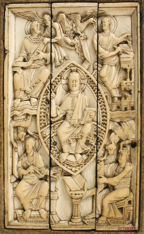 Plaque with Christ in Majesty and the Four Evangelists | Work of Art | Heilbrunn Timeline of Art ...