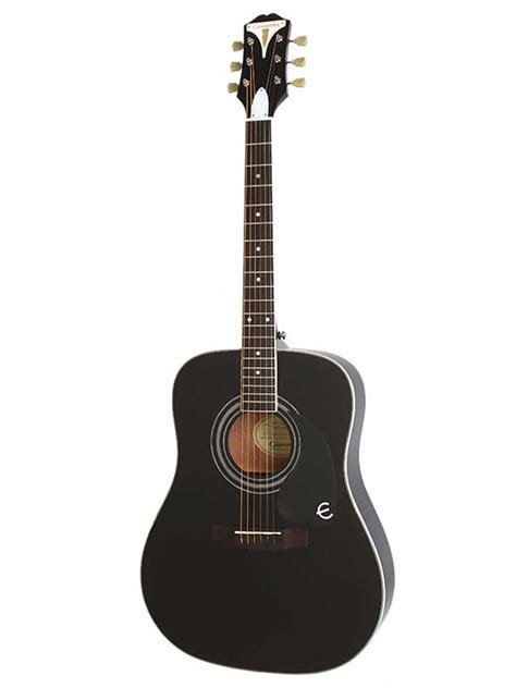 Epiphone PRO-1 PLUS Acoustic - Ebony - Sandman Guitar Centre