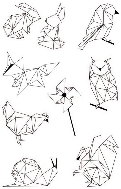 Pin by Anděla Vandrovcová on line art 2020 | Geometric tattoo, Geometric art animal, Geometric ...