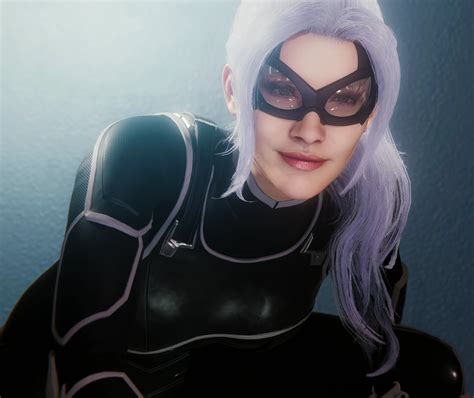 HQ Black Cat. details in her mask/face are crazy : r/SpidermanPS4