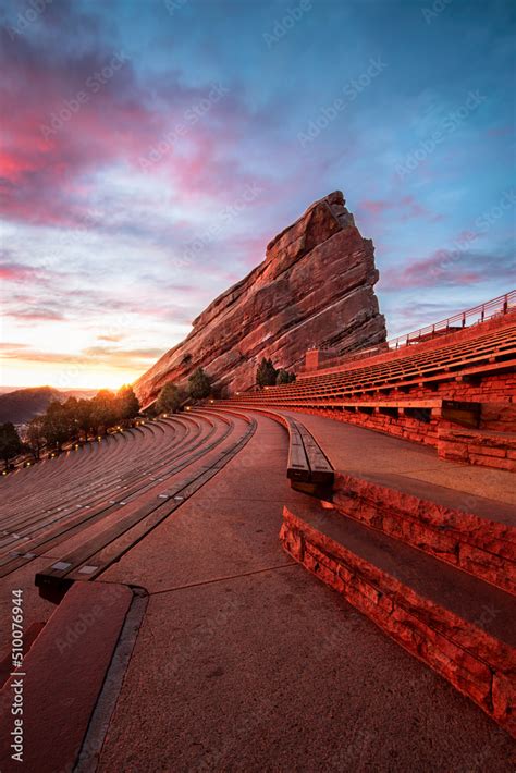 Red Rocks at sunrise, near Denver Colorado Stock Photo | Adobe Stock