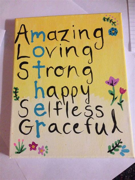 Canvas painting for Mother's Day #mothersdaypresents | Mother painting ...