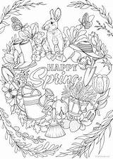Happy Spring – Favoreads Coloring Club sketch template