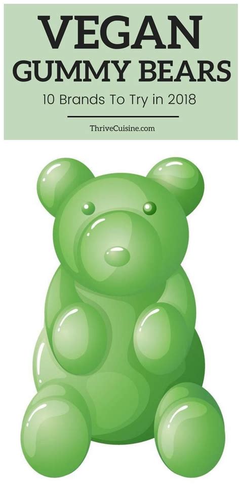 10 Best Vegan Gummy Bears Without Gelatin to Buy (2021) | Vegan gummy bears, Gummy bears, Bear ...