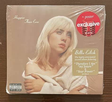 NEU BILLIE EILISH Happier Than Ever Target Exclusive Limited Edition CD+Poster EUR 15,51 ...