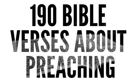 190 Bible Verses About Preaching - Pro Preacher