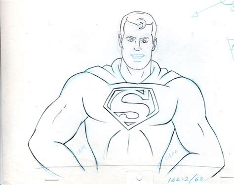 Superman Animation drawing 1970s, in George Hagenauer's KEEPERS post 1970 COMIC BOOK Comic Art ...