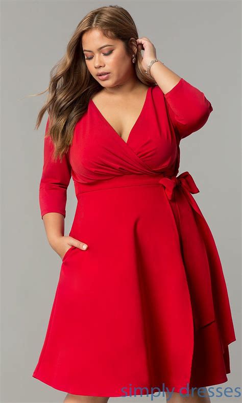 26 Red Christmas Dress Plus Size Ideas - One Fit