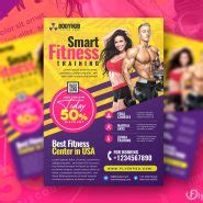 Fitness-Gym-Promotion-Flyer-PSD-Template-Preview | Flyer PSD
