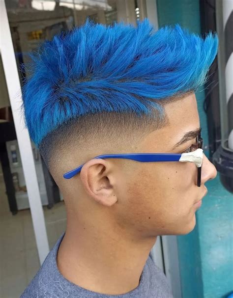 90 Most Trendy Hair Color Ideas for Men (Ultimate Guide) | Bright blue ...