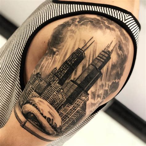 101 Best Chicago Skyline Tattoo Ideas That Will Blow Your Mind!