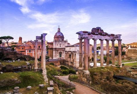 Roman Forum Ruins Photograph by Gary Fossaceca - Fine Art America