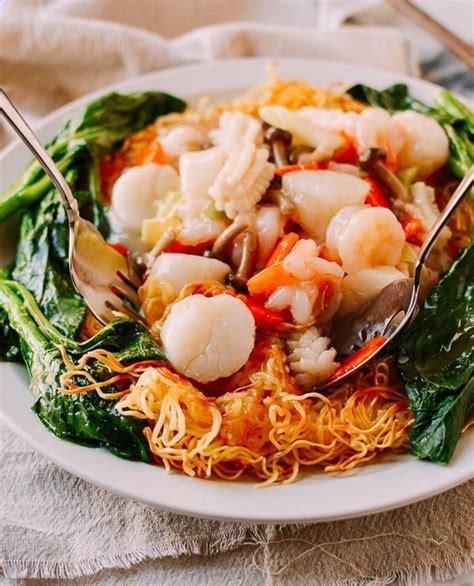 Hello Learn Chinese: Seafood Pan Fried Noodles