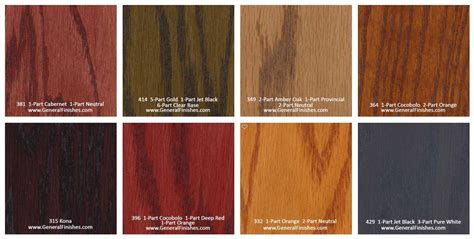 Hardwood Floor Stain Color Chart – Flooring Blog