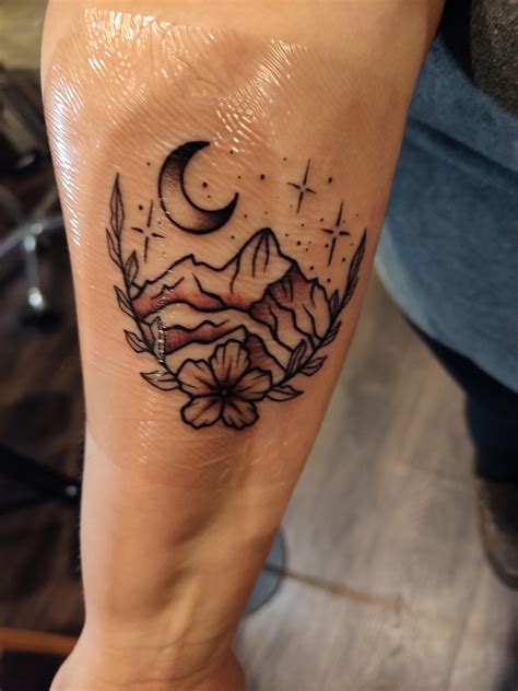 Mountain Range Tattoo by Eli Slifer at Mind's Eye in Steamboat, CO : r/tattoos