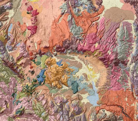 Geologic Map of Long Valley Caldera, CA, USA | Geology, Map, Birds eye view