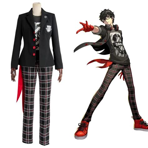 Adult Persona 5 Protagonist Cosplay Costume Persona 5 Protagonist ...