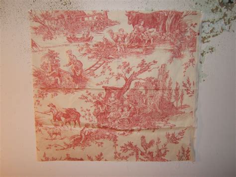 Lee Jofa, La Vic Paysanne Toile, (The Peasant Life) Romantic Toile, Color Red | eBay