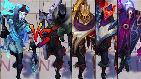 DWG Jhin vs SKT T1, Shan Hai Scrolls, Dark Cosmic, PROJECT Jhin Skin Comparison Spotlight 2021 ...