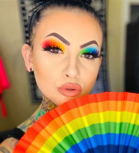 Rainbow Pride Makeup Inspo. #pridemakeup #pridemonth #rainbowmakeup # ...