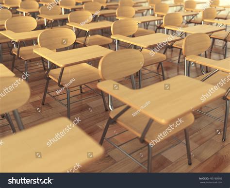 School Classroom Empty School Chairs Blackboard Stock Illustration ...